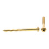 Prime-Line Wood Screw, Round Head, Phillips Drive #8 X 2in Solid Brass 15PK 9207879